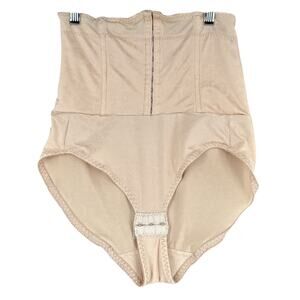 Instant Shaping Beige High waisted‎ Seamless Hook Closure Shapewear 2XL